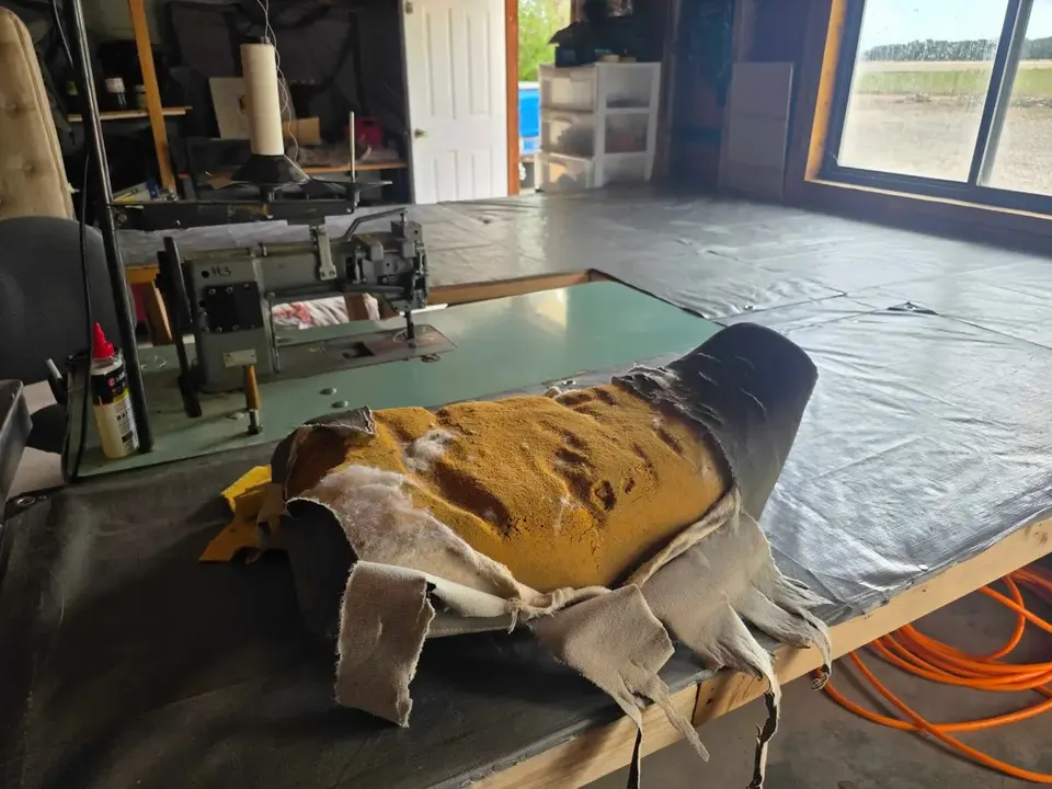 Before the repair: ATV Seat Re-Upholstery — Full Restoration from Bare Foam