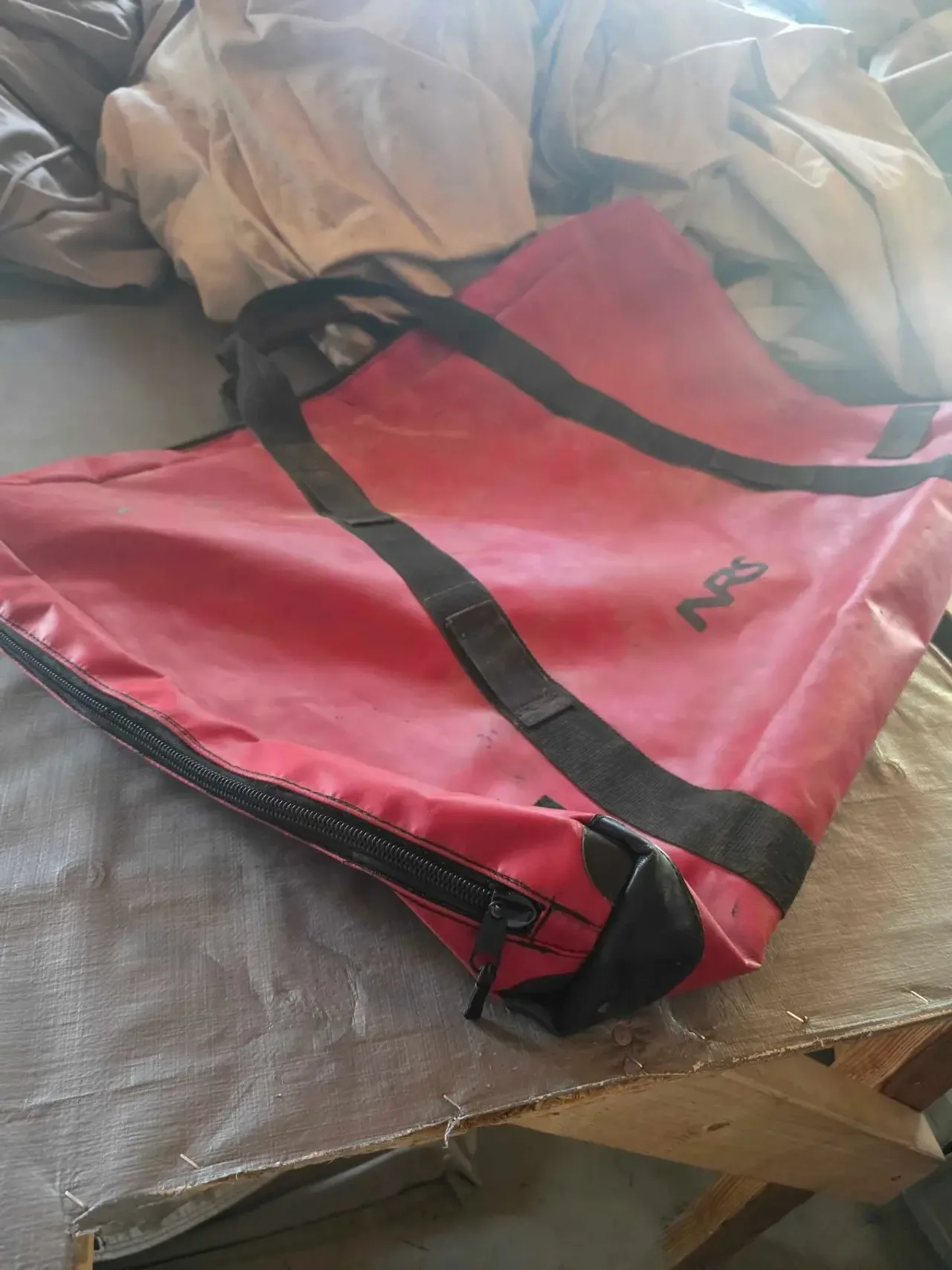 NRS Raft Bag Zipper Replacement — raft frame bag repair by Western Slope Stitchworks