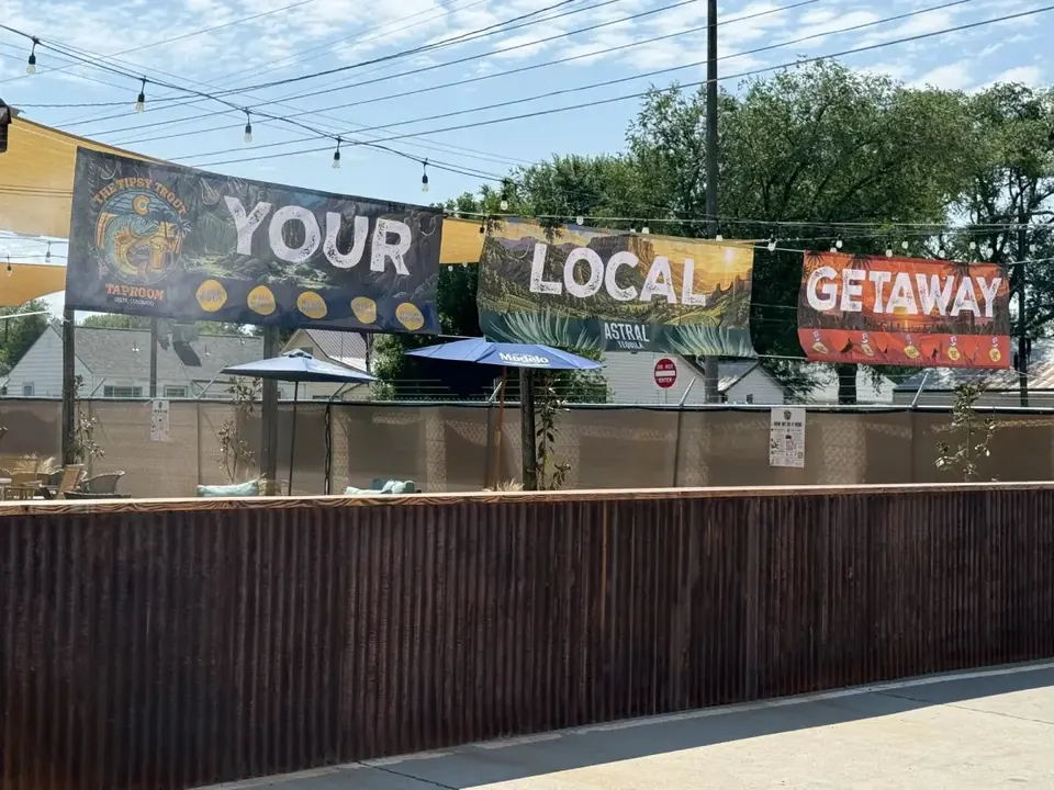 Before: Banner Cable Pocket Fix — Tipsy Trout Taproom