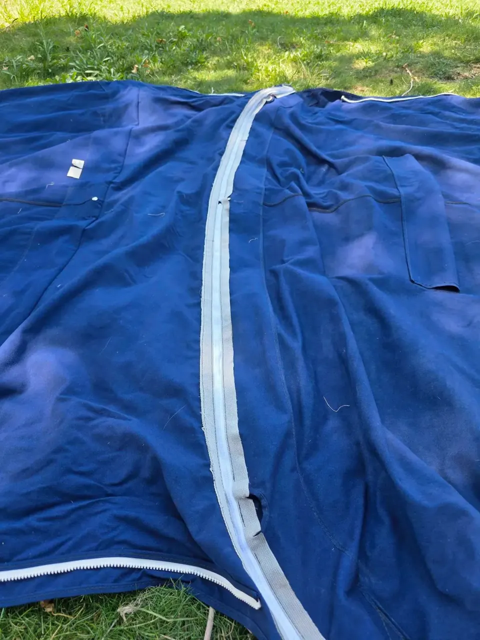 Before: Boat Bikini Top — Zipper Replacement for Two-Half Fit