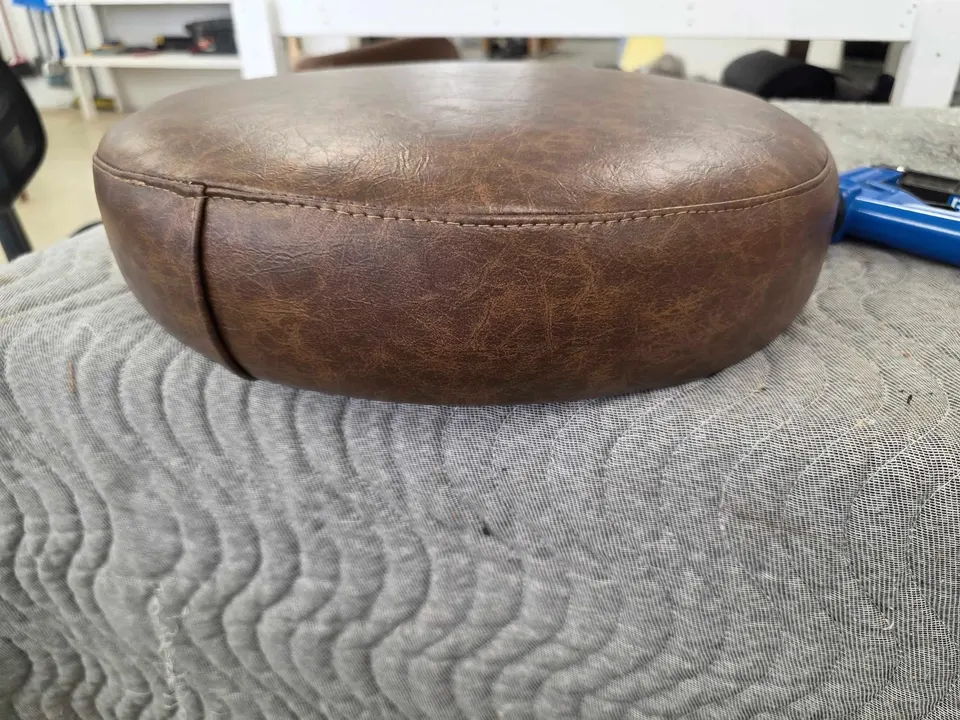 After: Stool Covers — Full Rebuild with Boxing, Top Stitching & New Foam