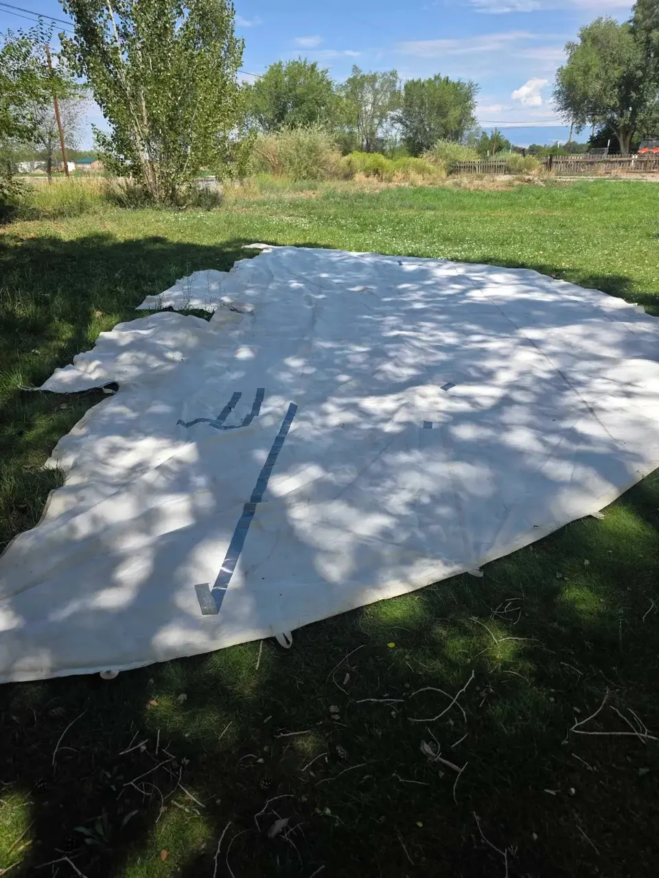 Before: Tipi Restoration — Bear & Moose Damage Repair