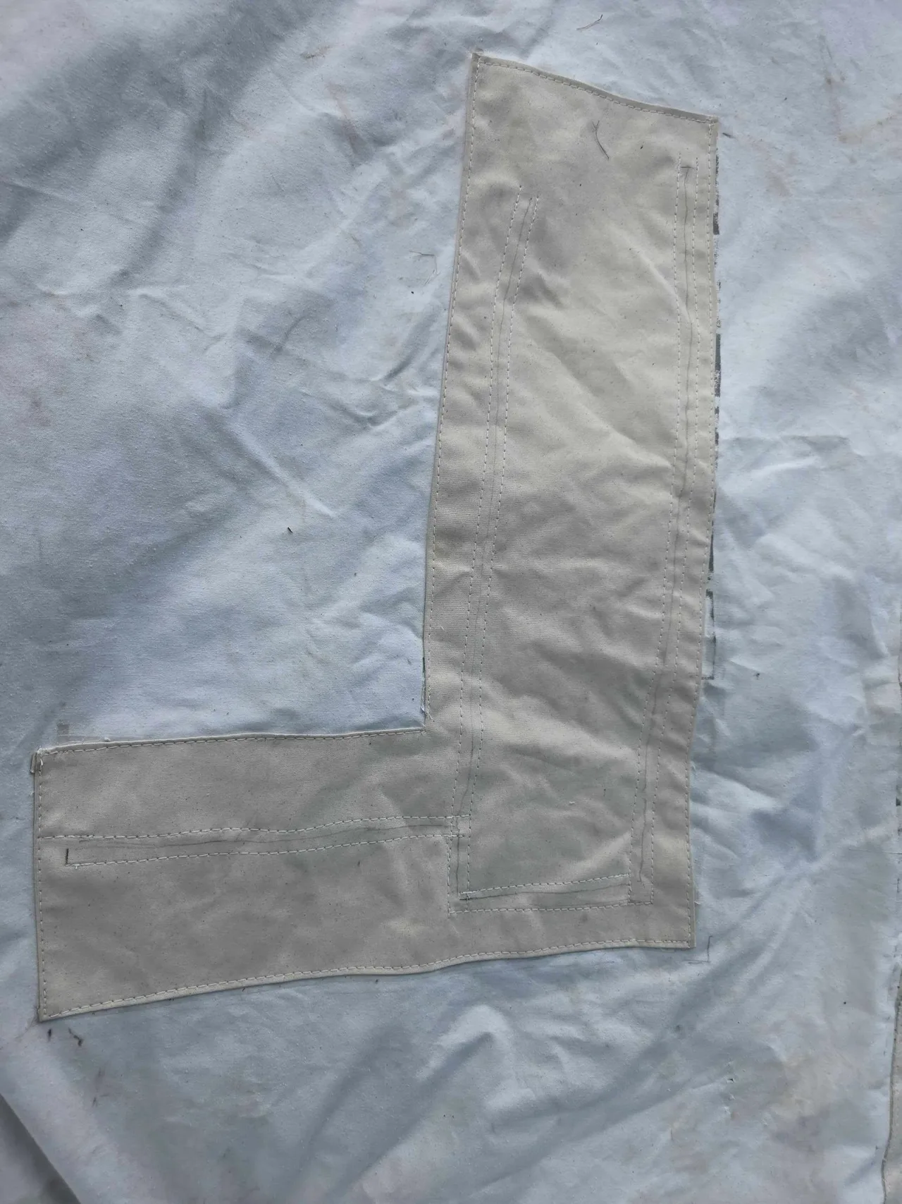 Tipi Restoration — Bear & Moose Damage Repair — canvas tent repair by Western Slope Stitchworks
